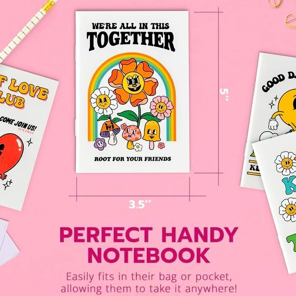 SALE Retro Vintage 50’s Style Sun Shine Lined Notebook - Picture 2 of 6